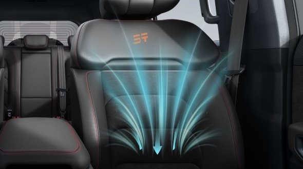 JETOUR Т2 Вентиляція переднього ряду сидінь